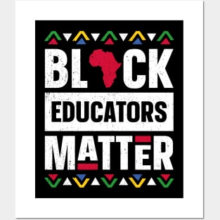 Black Educators Matter Black History Month Africa Teacher Posters and Art